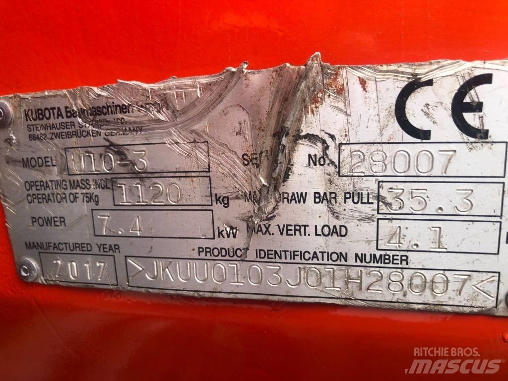 Kubota U 10-3 Mini pelle < 7t