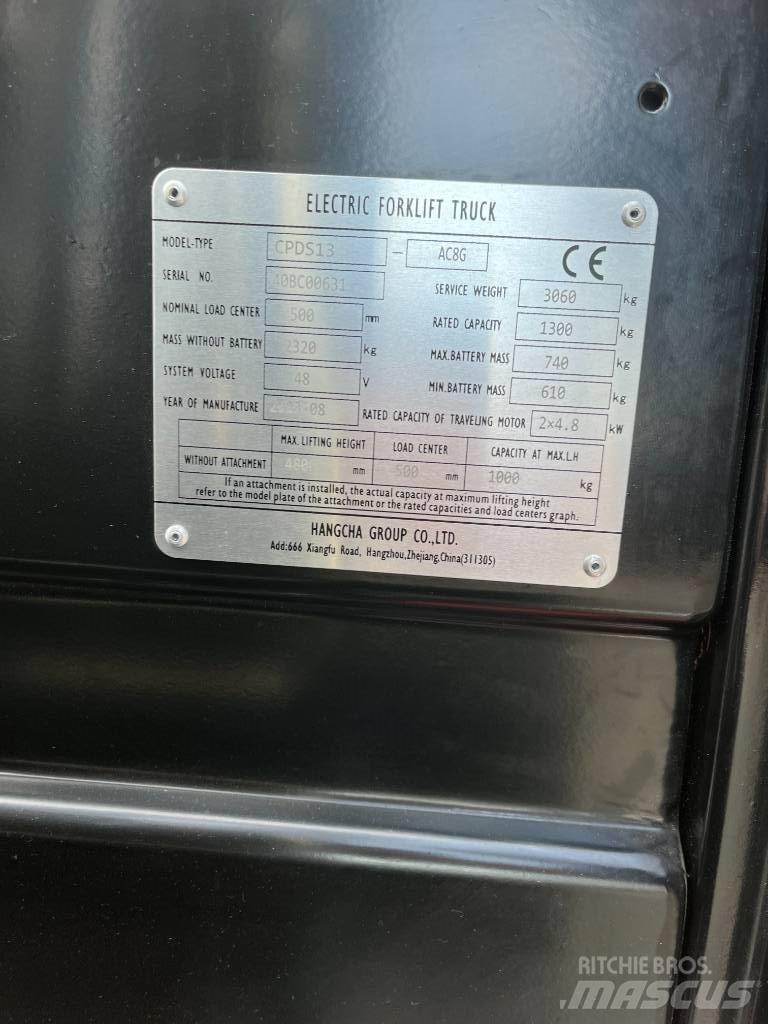 Hangcha CPDS13-AC8G Chariots élévateurs électriques