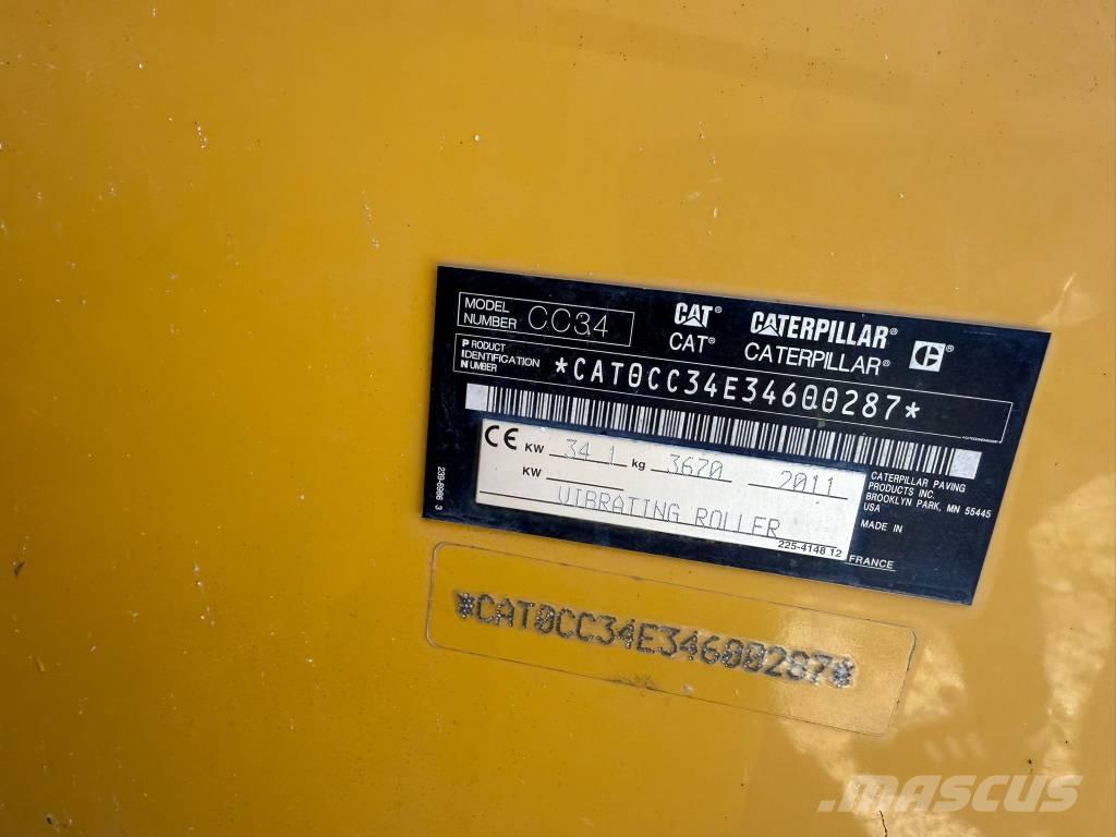 CAT CC 34 Rouleaux monocylindre