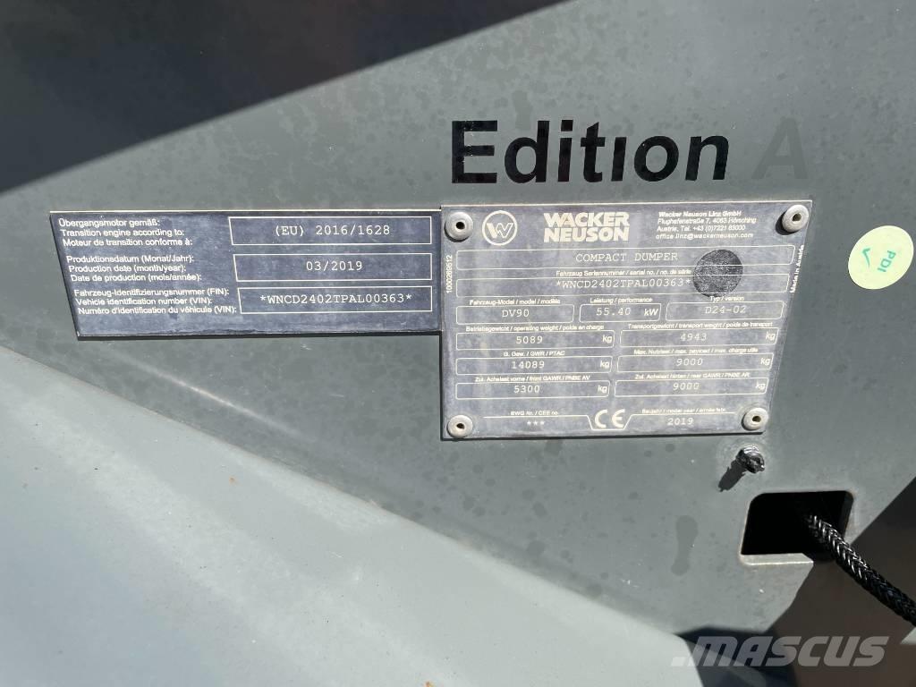 Wacker Neuson DV 90 Mini tombereau