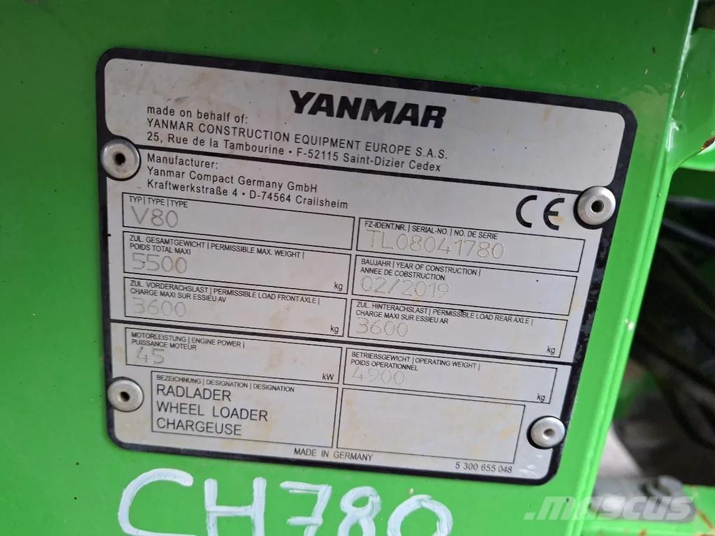 Yanmar V80 Mini chargeuse