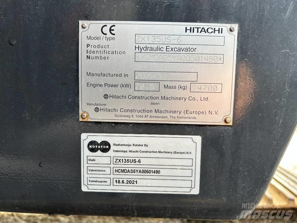 Hitachi ZX 135 US-6 Pelle sur chenilles