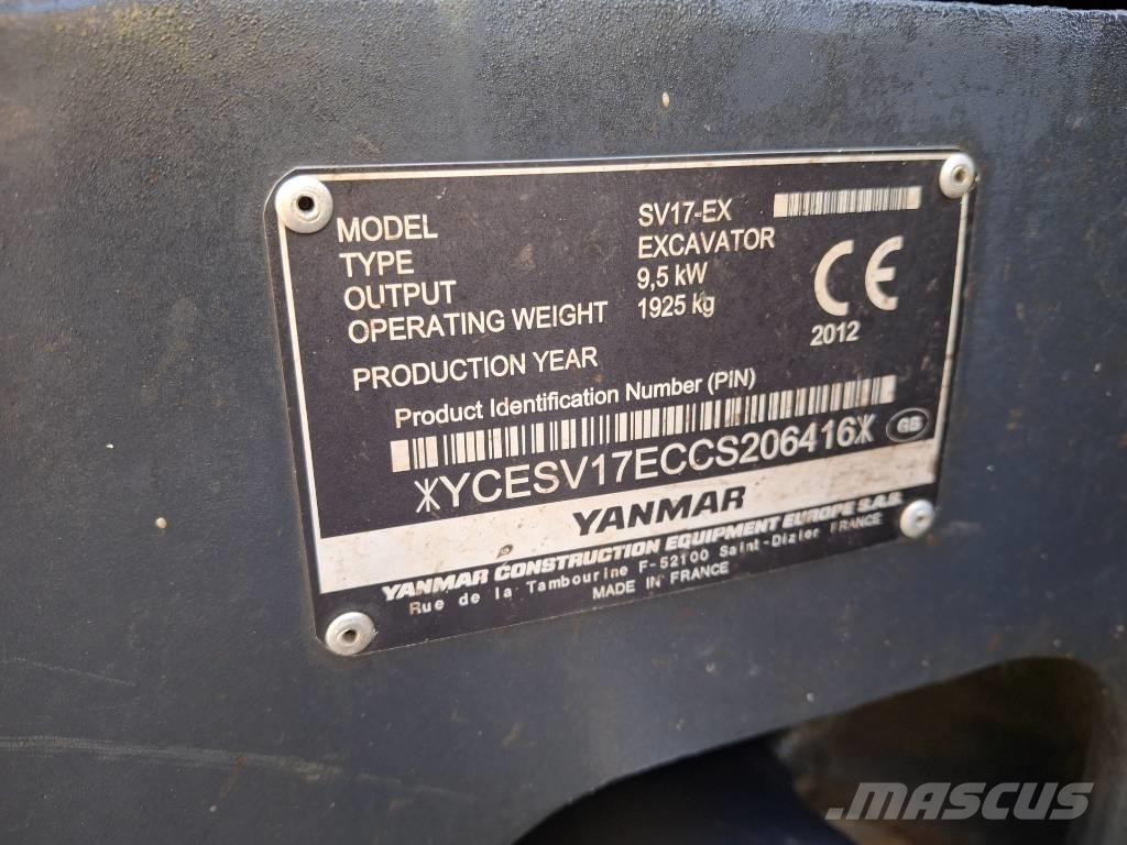 Yanmar SV 17 EX Mini pelle < 7t
