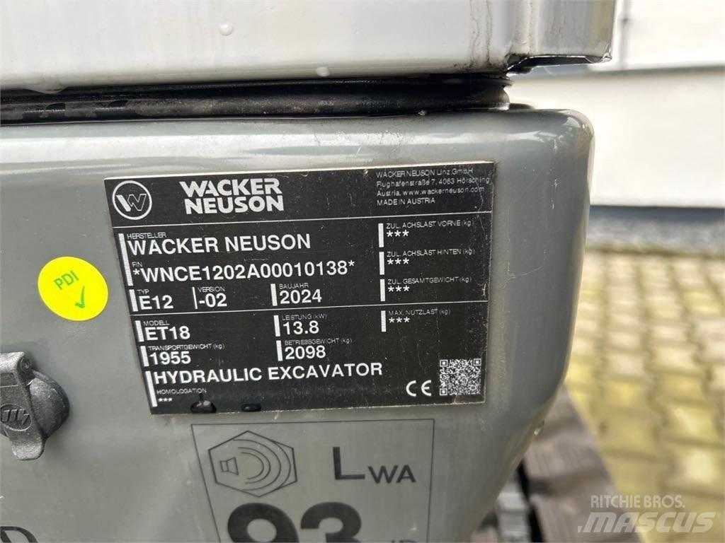 Wacker Neuson ET18 Pelle sur chenilles