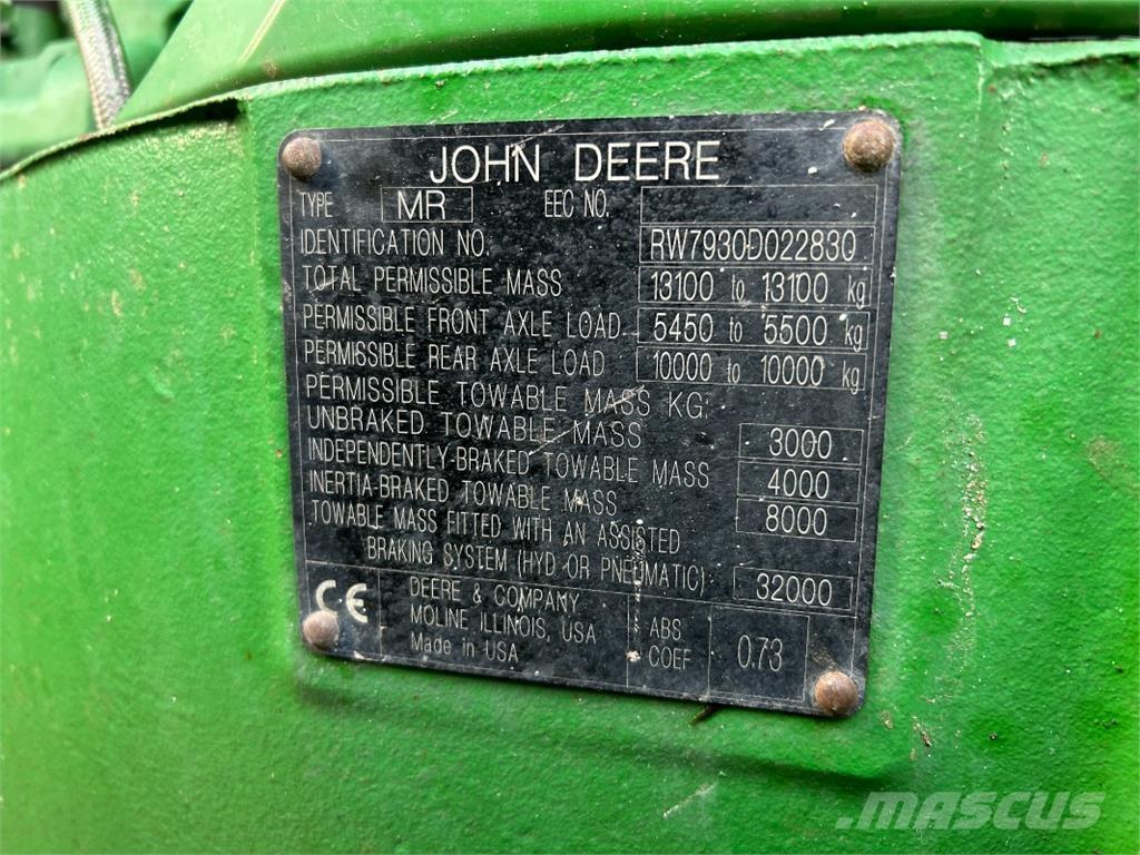 John Deere 7930 Tracteur