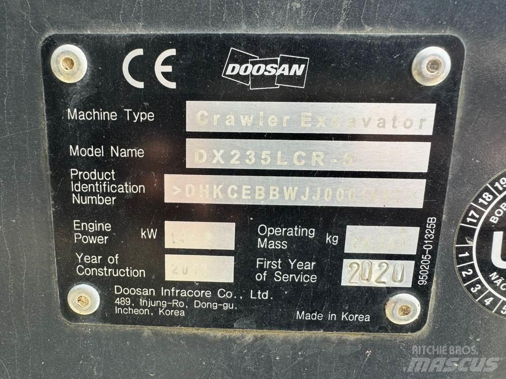 Doosan DX235LCR-5 Pelle sur chenilles