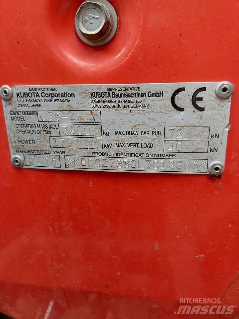 Kubota U 36-4 Mini pelle < 7t