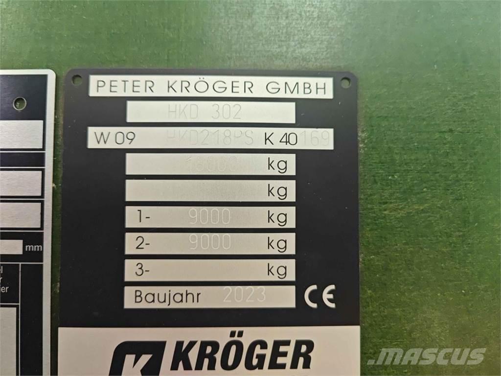 Kröger HKD 302 Remorque benne