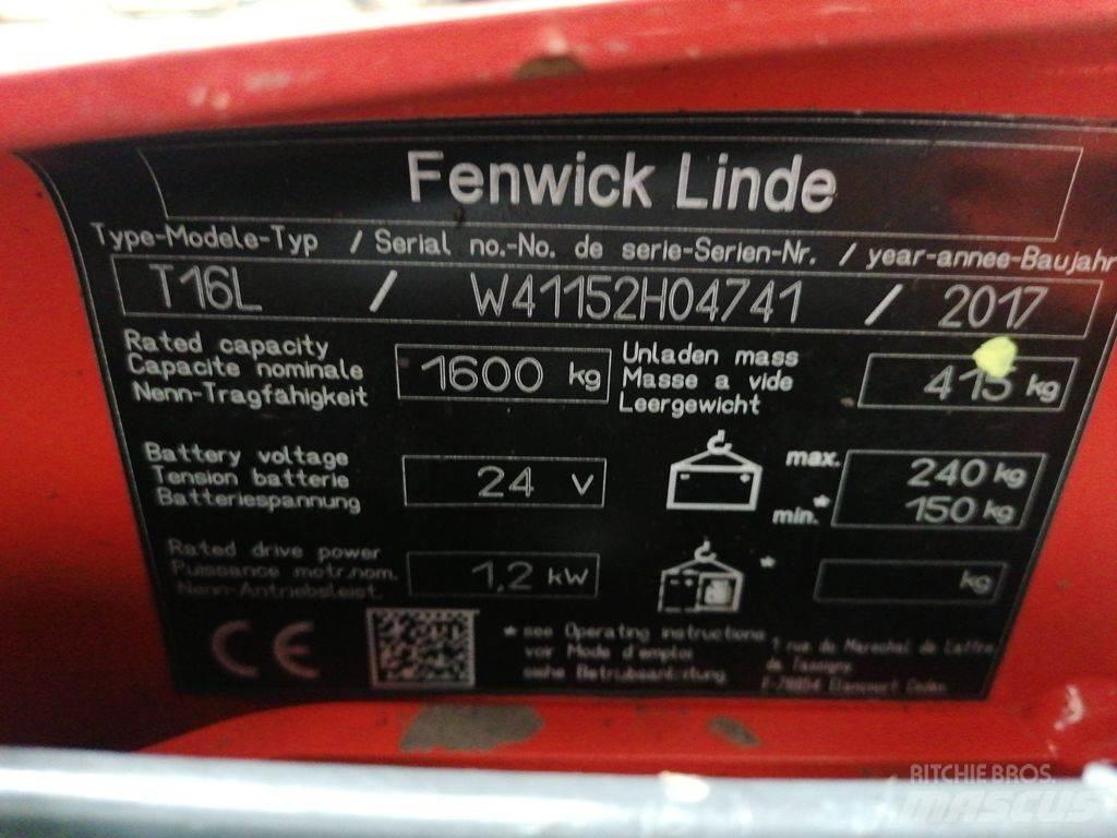 Linde T16L Transpalette accompagnant
