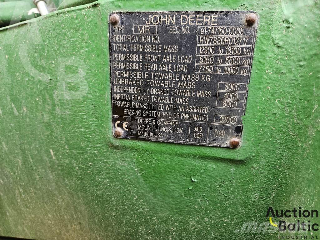 John Deere 7830 Tracteur