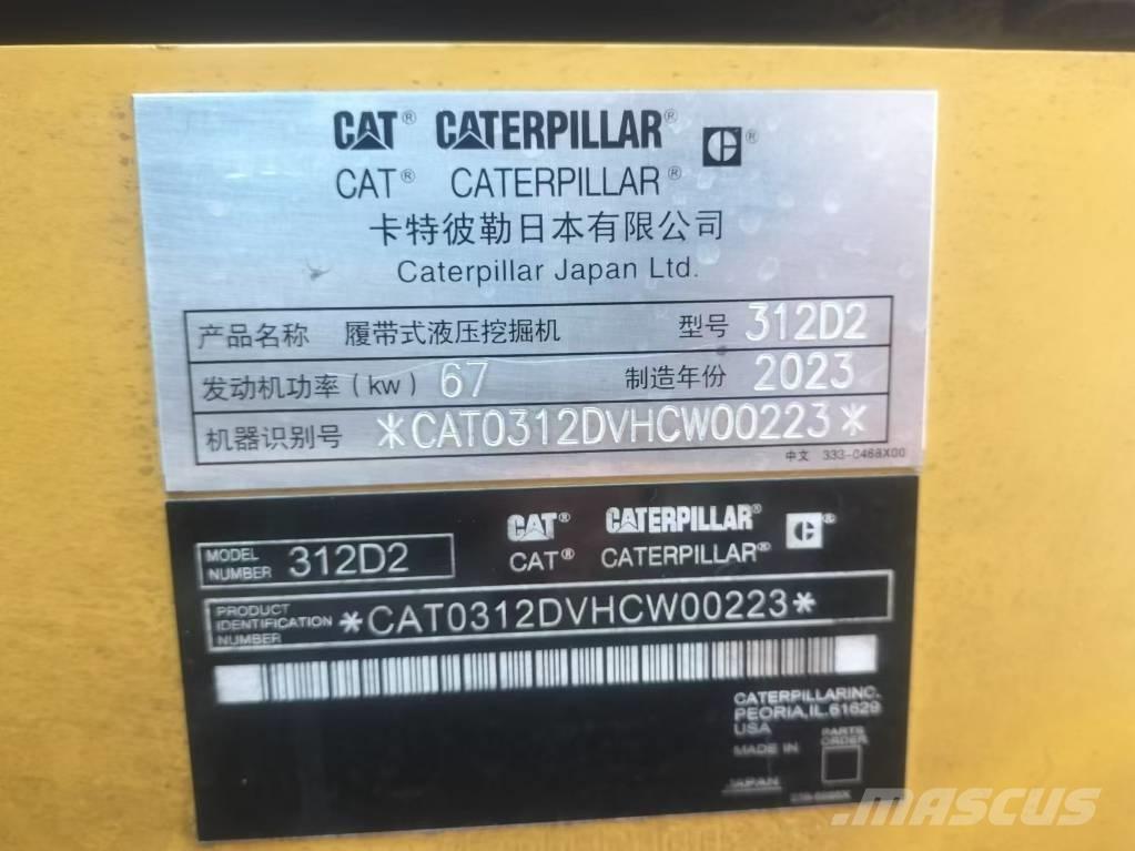 CAT 312 D Pelle sur chenilles