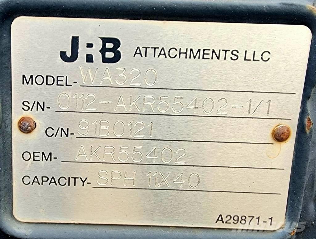 JRB Snow Plow WA320 Autres accessoires