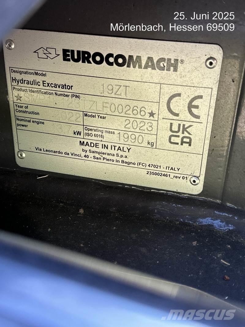 Eurocomach 19ZT Mini pelle < 7t