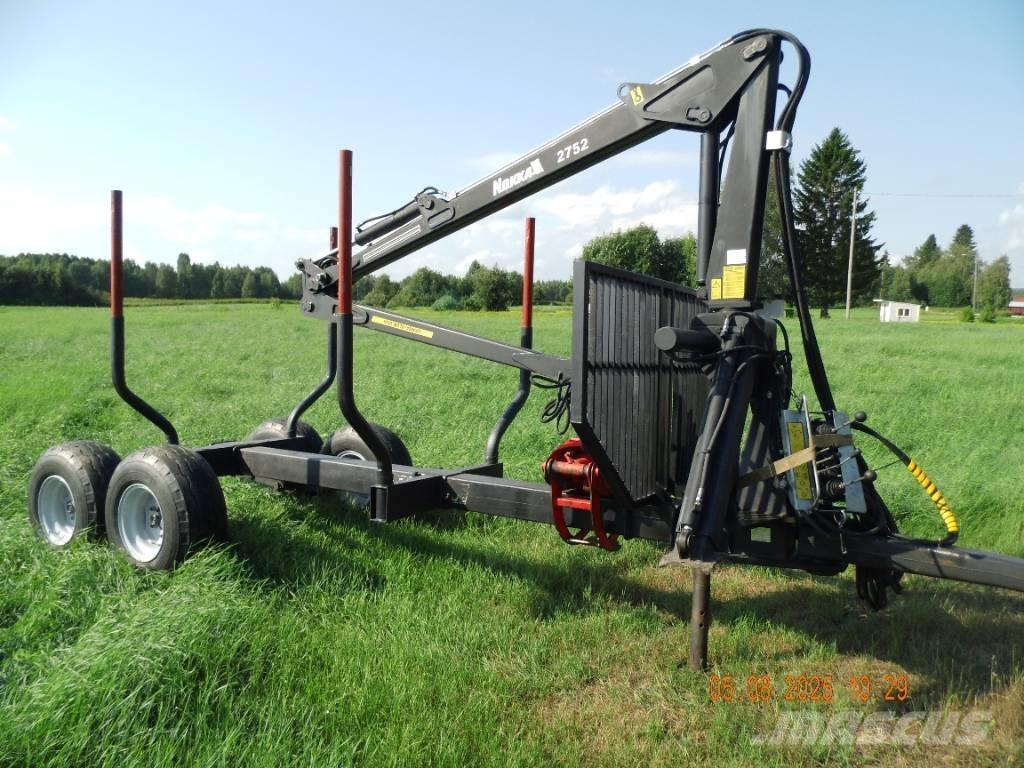 Nokka 2752 Remorque forestière avec grue
