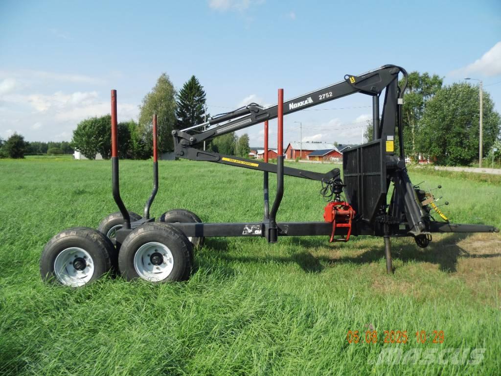 Nokka 2752 Remorque forestière avec grue