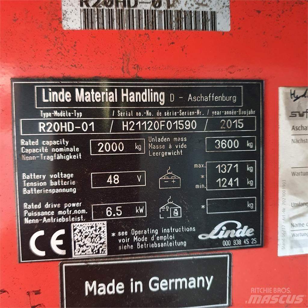 Linde R20HD Chariot à mât rétractable