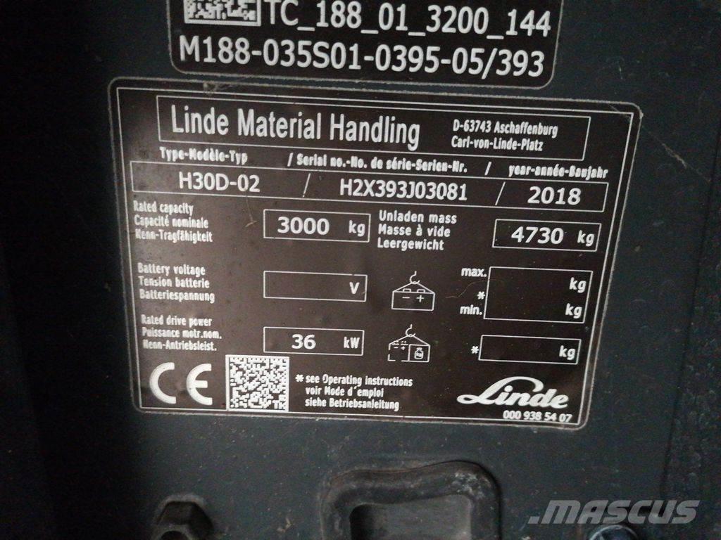Linde H30D-02 Chariots diesel