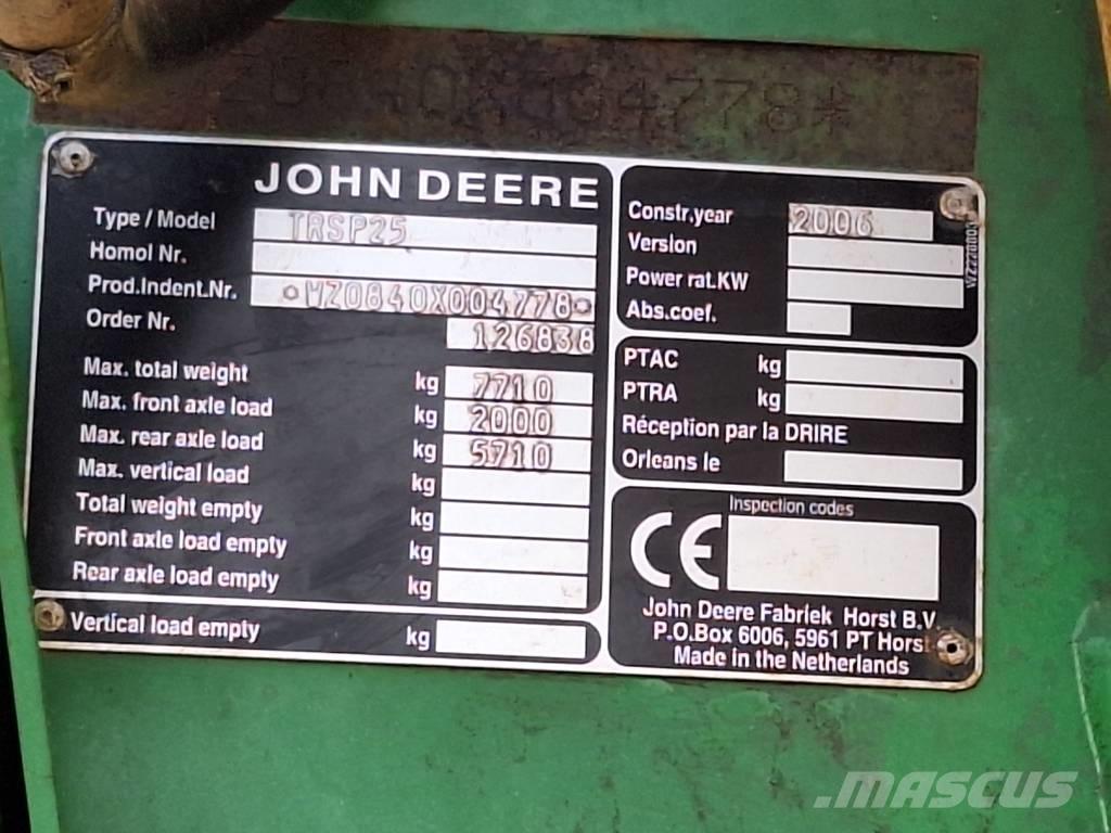 John Deere 840 Pulvérisateurs traînés