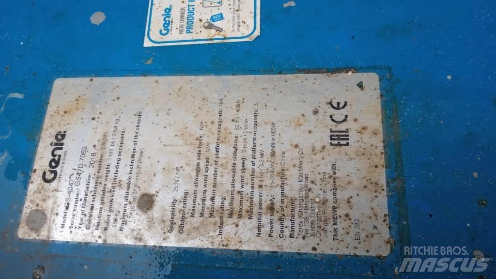 Genie GS4047 Nacelle ciseaux