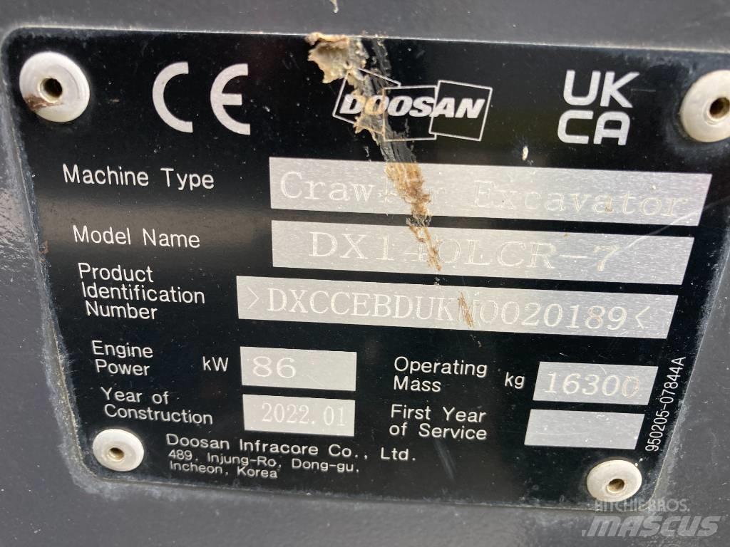 Doosan DX 140 LCR-7 Pelle sur chenilles