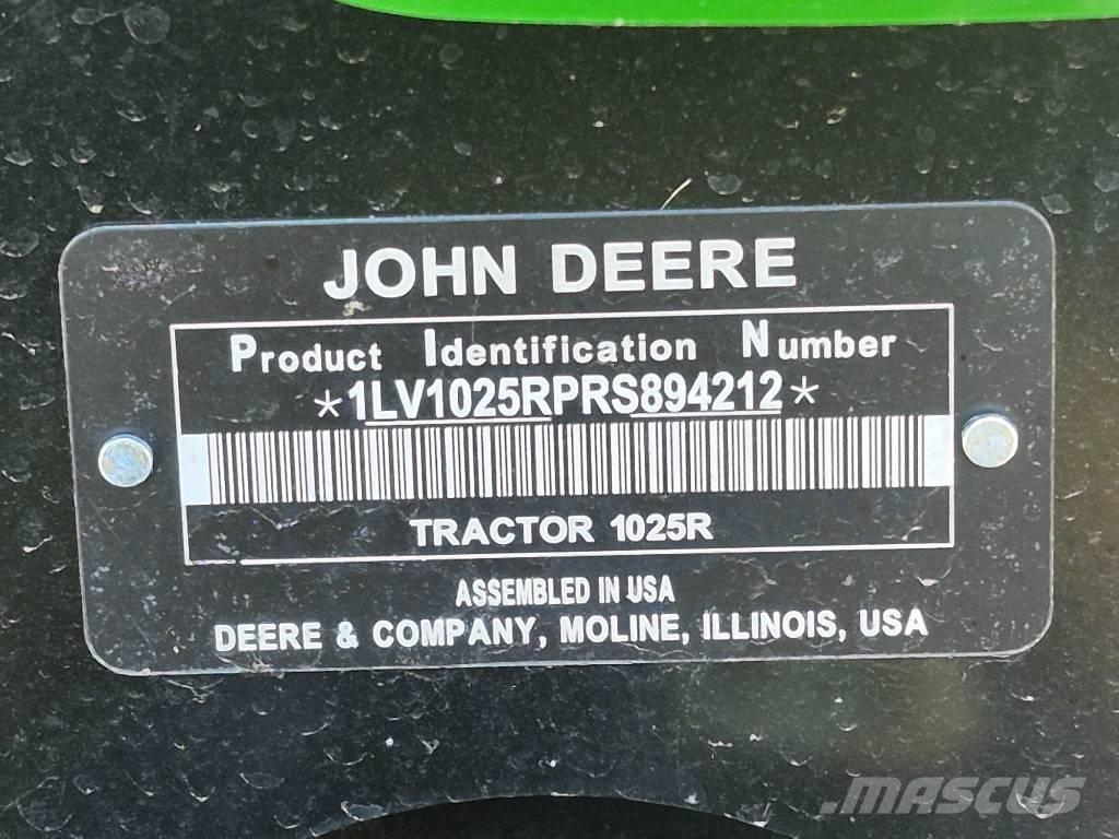 John Deere 1025 R Tracteur