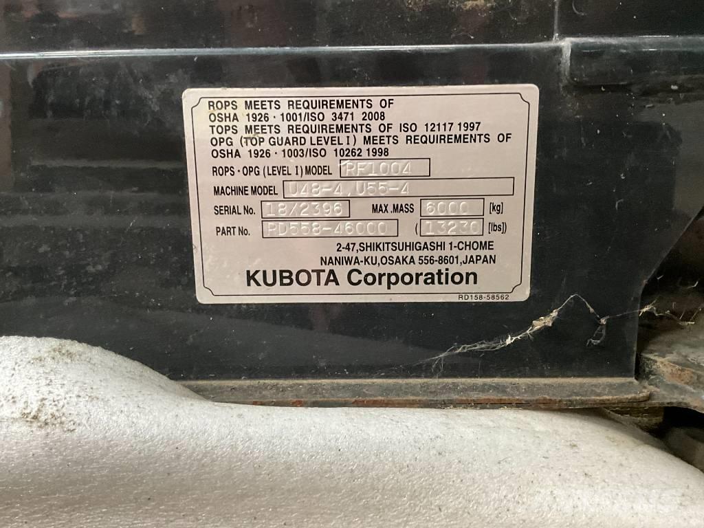 Kubota U 48-4 / U 55-4 Cabine