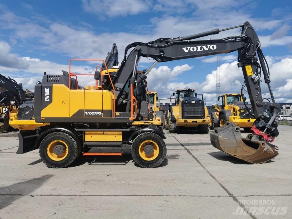 Volvo EW 160 E Pelle sur pneus