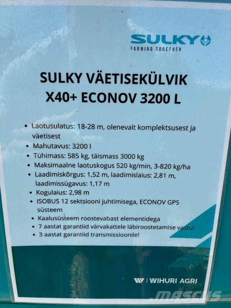 Sulky X 40+ Econov Semoir à engrais