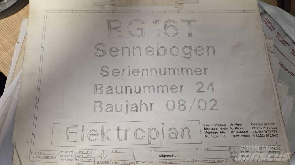 Bauer RTG 16T Vibreur hydraulique