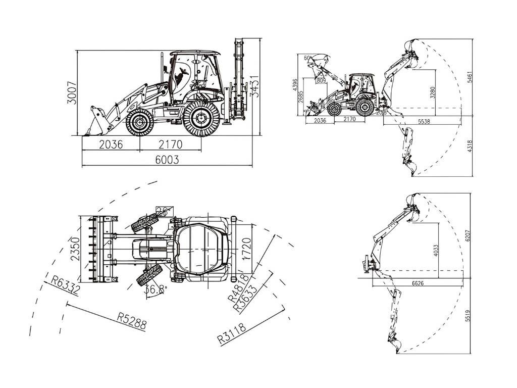 Lonking 83C Tractopelle