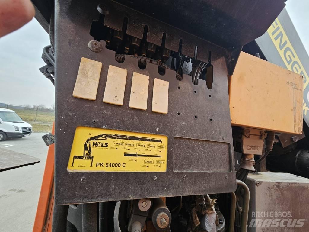MAN 32.414 Camion plateau ridelle avec grue