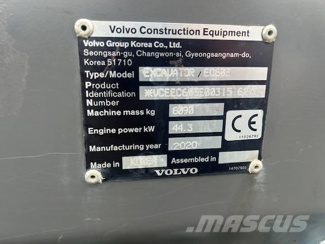 Volvo EC 60 E Mini pelle < 7t