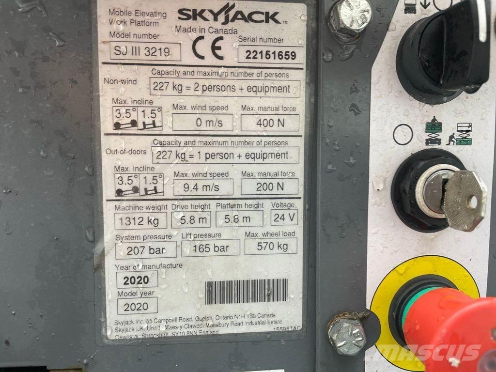 SkyJack SJ3219 Nacelle ciseaux