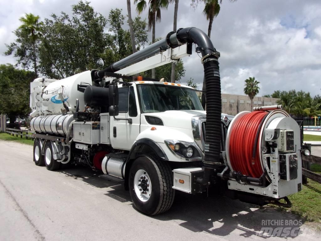 International 7500 Camion aspirateur, Hydrocureur