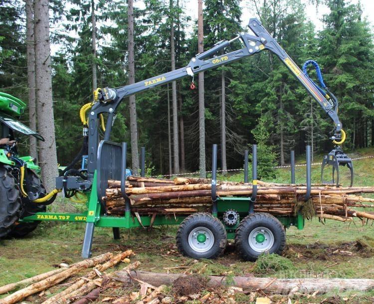 Farma 6,7-10 4WD Remorque forestière avec grue