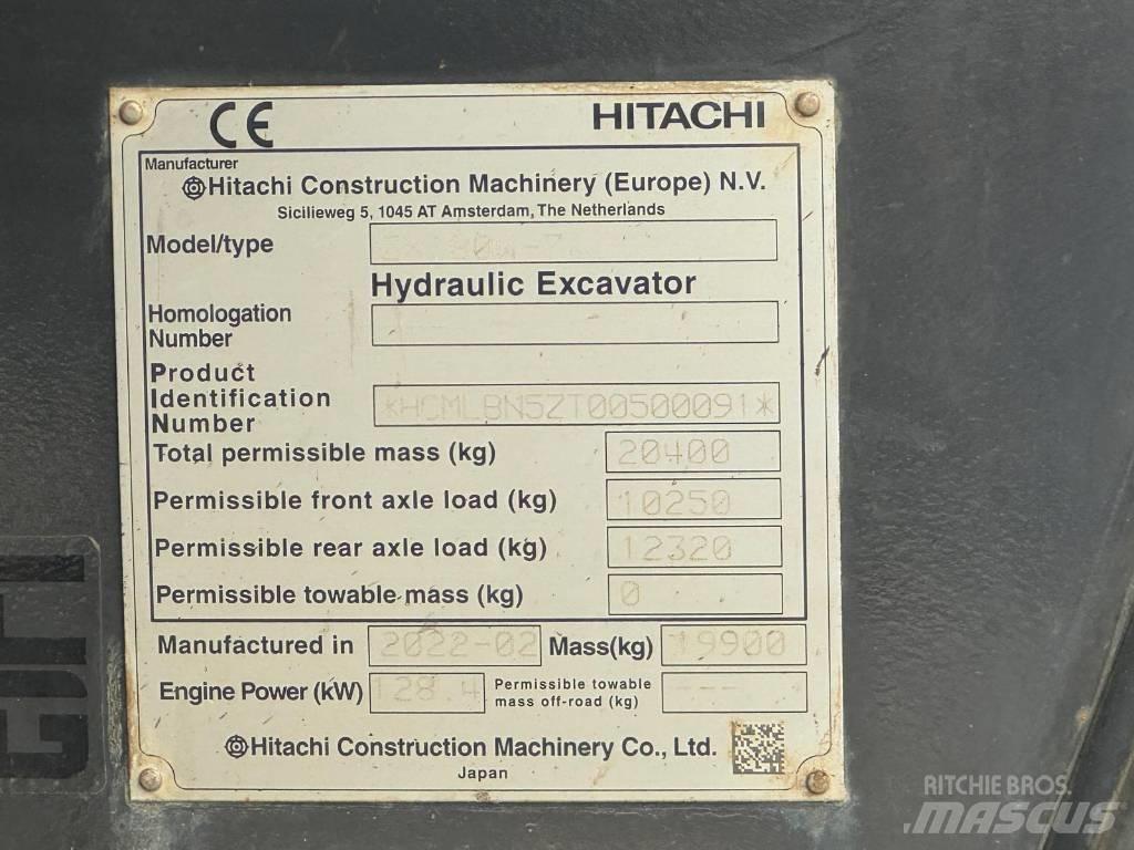 Hitachi ZW 180 Pelle sur pneus