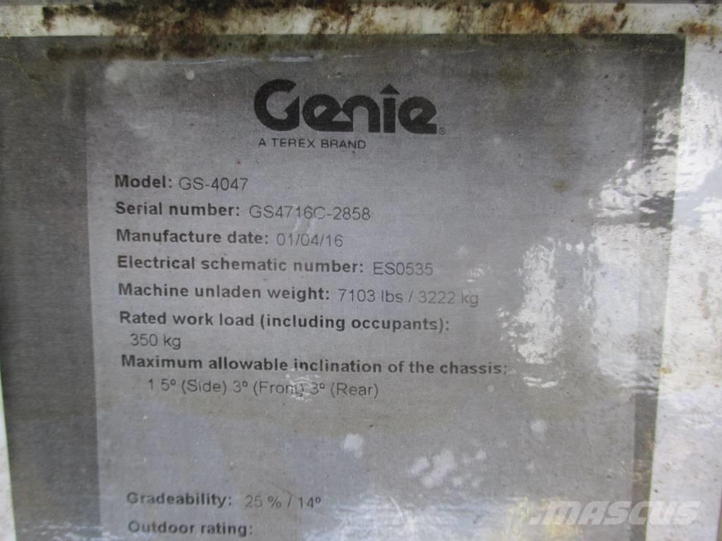 Genie GS 4047 Nacelle ciseaux