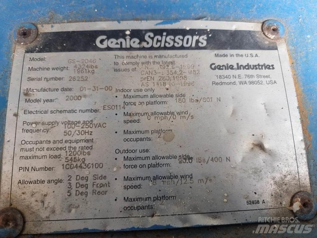Genie GS2046 Nacelle ciseaux