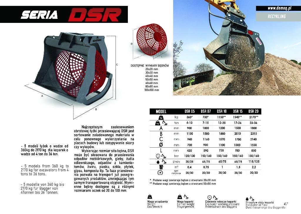  DEMOQ DSR15 Godets cribleurs
