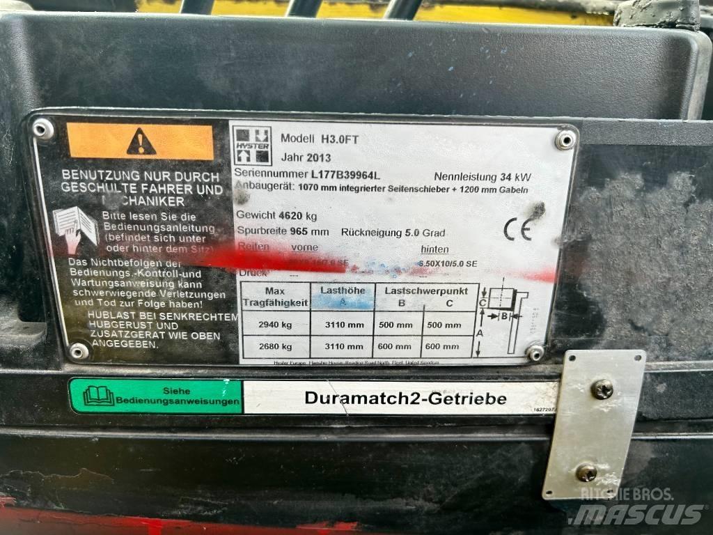 Hyster H 3.0 FT Chariots diesel