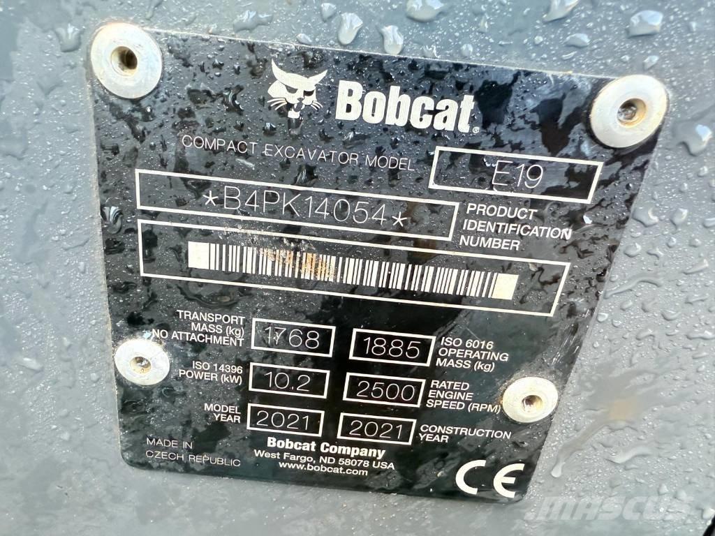 Bobcat E 19 Mini pelle < 7t