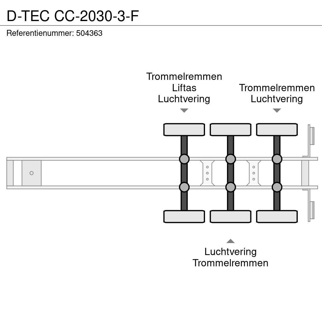D-tec CC-2030-3-F Semi remorque porte container