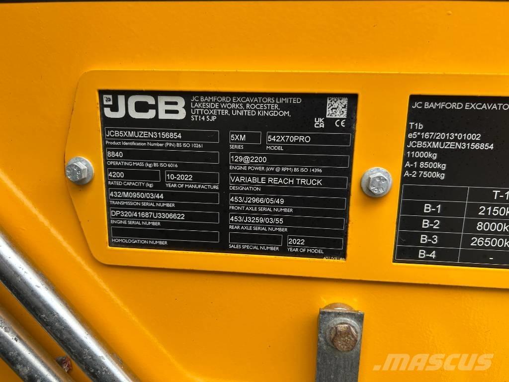 JCB 542-70 Agri Pro Télescopique agricole