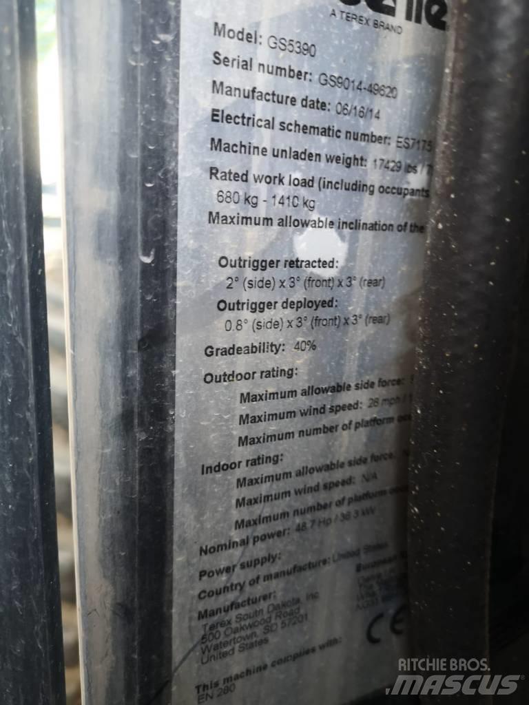 Genie GS 5390 RT Nacelle ciseaux