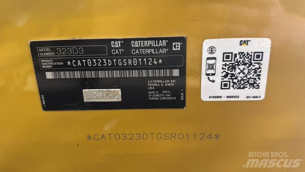 CAT 323D3 Pelle spéciale