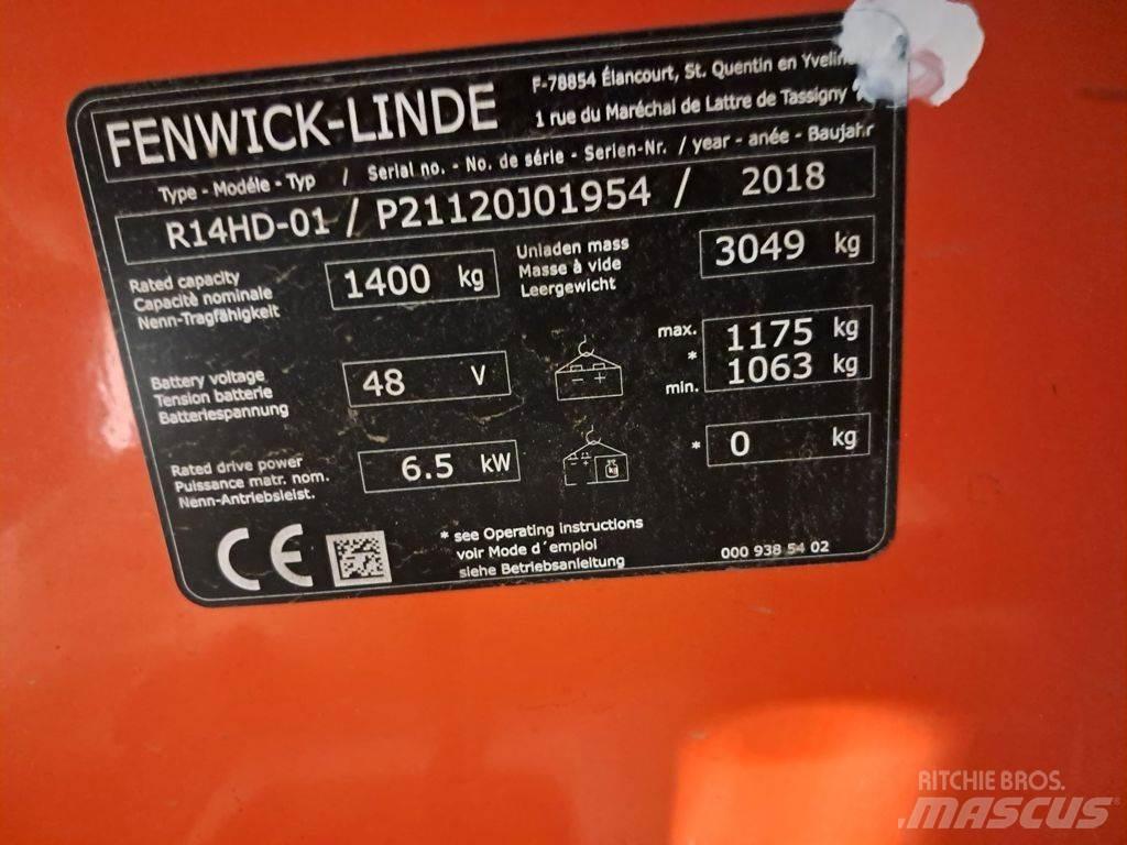 Linde R14 HD Chariot à mât rétractable