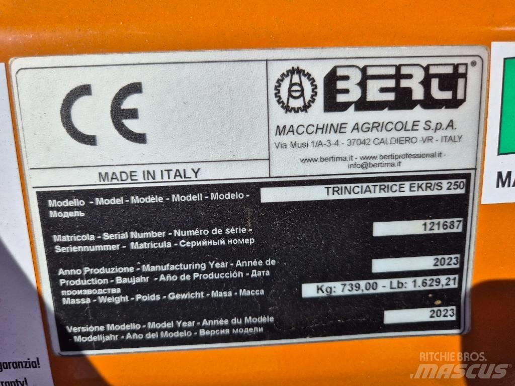 Berti EKR-S 250 Broyeur / Gyrobroyeur / Epareuse