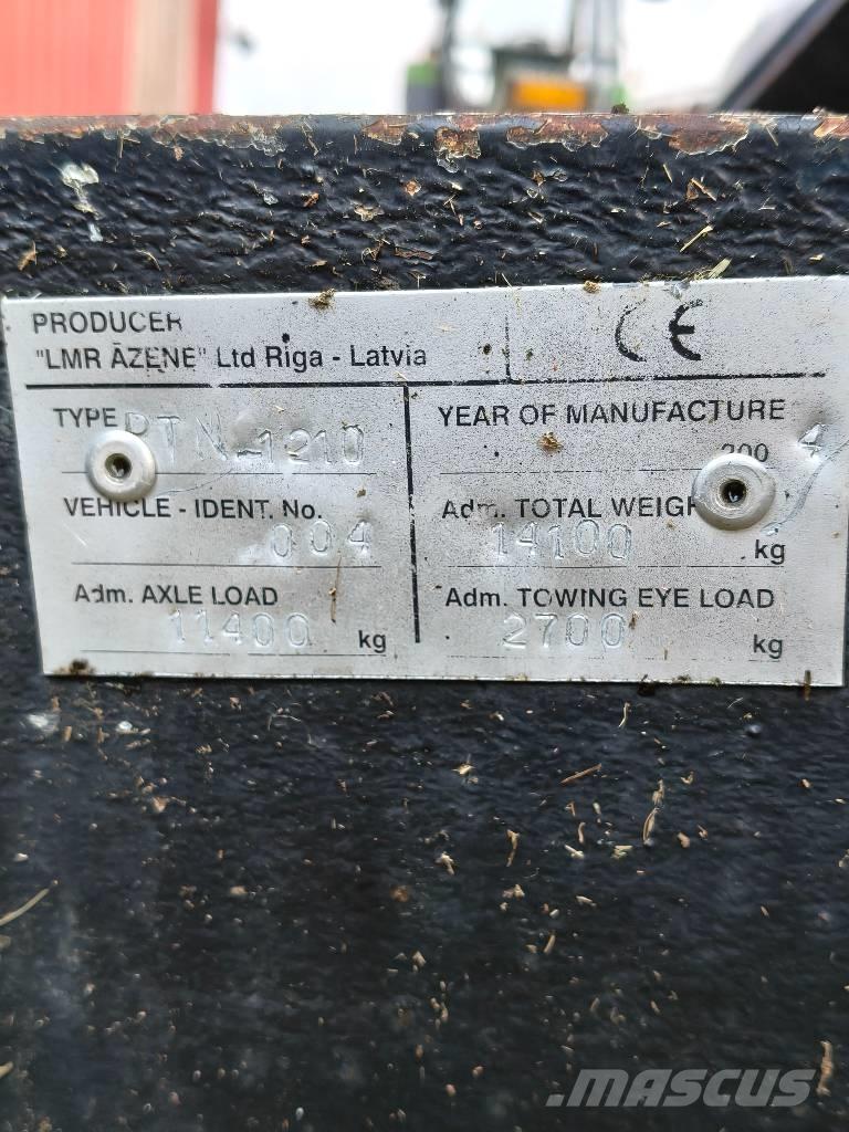 Tempo PTN-1210 Epandeur de fumier