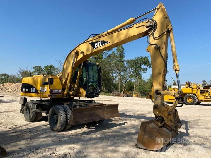 CAT M316C Pelle sur pneus