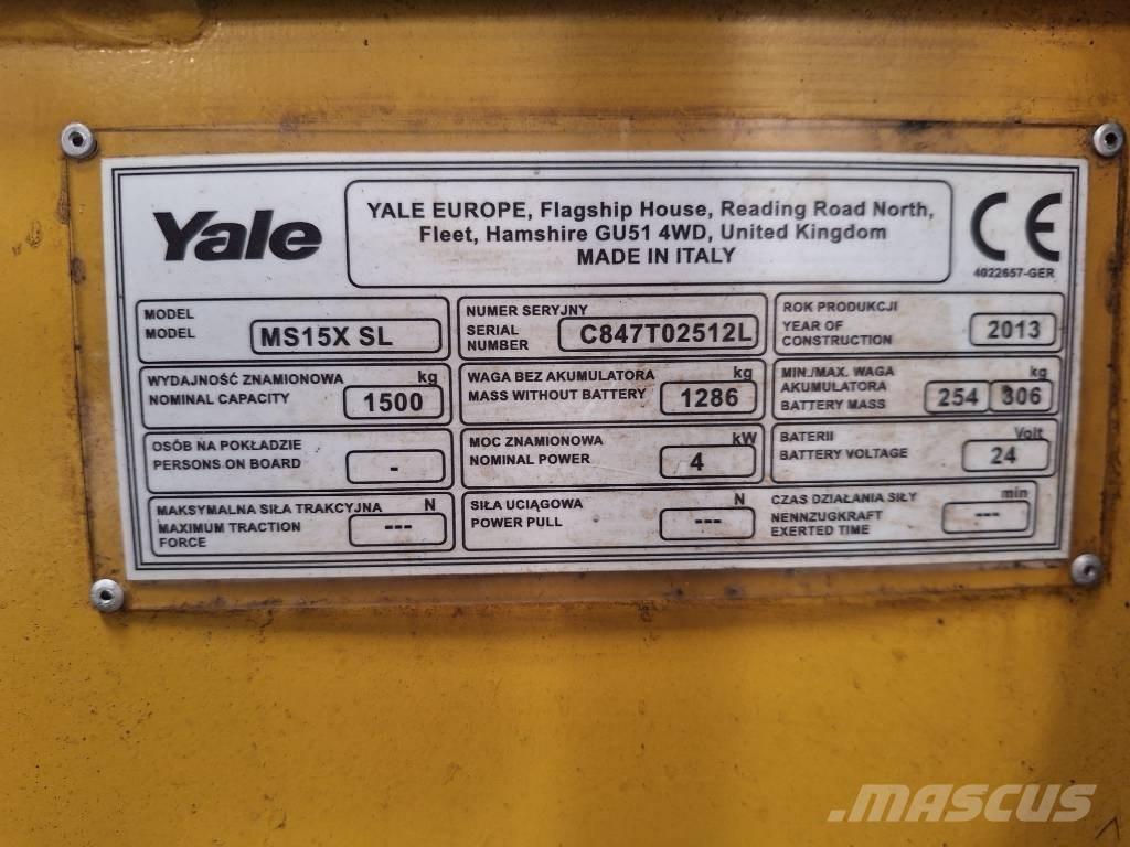 Yale MS 15x IL Autres Chariots élévateurs